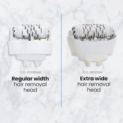 Extra Wide Replacement Epilator Head 81533164 Compatible with Braun Silk-épil 7, Silk-épil 9 & Xpressive - White by Anakel Home Avelisse