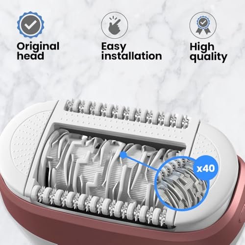 Extra Wide Replacement Epilator Head 81533164 Compatible with Braun Silk-épil 7, Silk-épil 9 & Xpressive - White by Anakel Home Avelisse