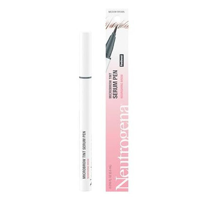 Neutrogena Microbrow Tint Serum Pen, Precision Tinted Eyebrow Pen, Medium Brown - Nourishes & Conditions for Fuller Natural-Looking Brows