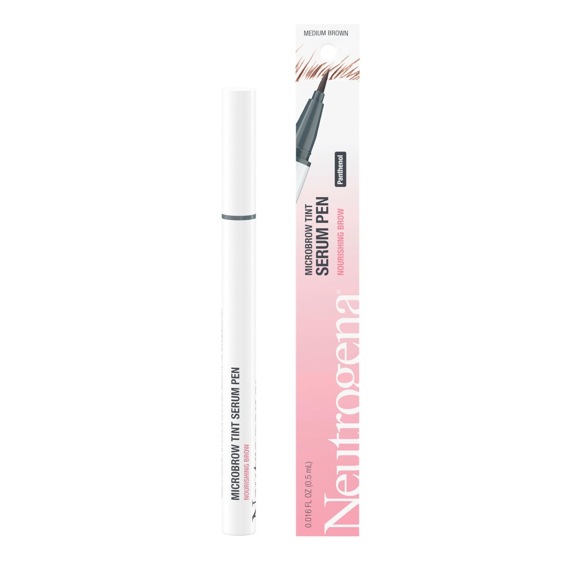 Neutrogena Microbrow Tint Serum Pen, Precision Tinted Eyebrow Pen, Medium Brown - Nourishes & Conditions for Fuller Natural-Looking Brows - görsel 3