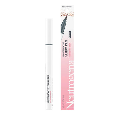 Neutrogena Microbrow Tint Serum Pen, Precision Tinted Eyebrow Pen, Medium Brown - Nourishes & Conditions for Fuller Natural-Looking Brows