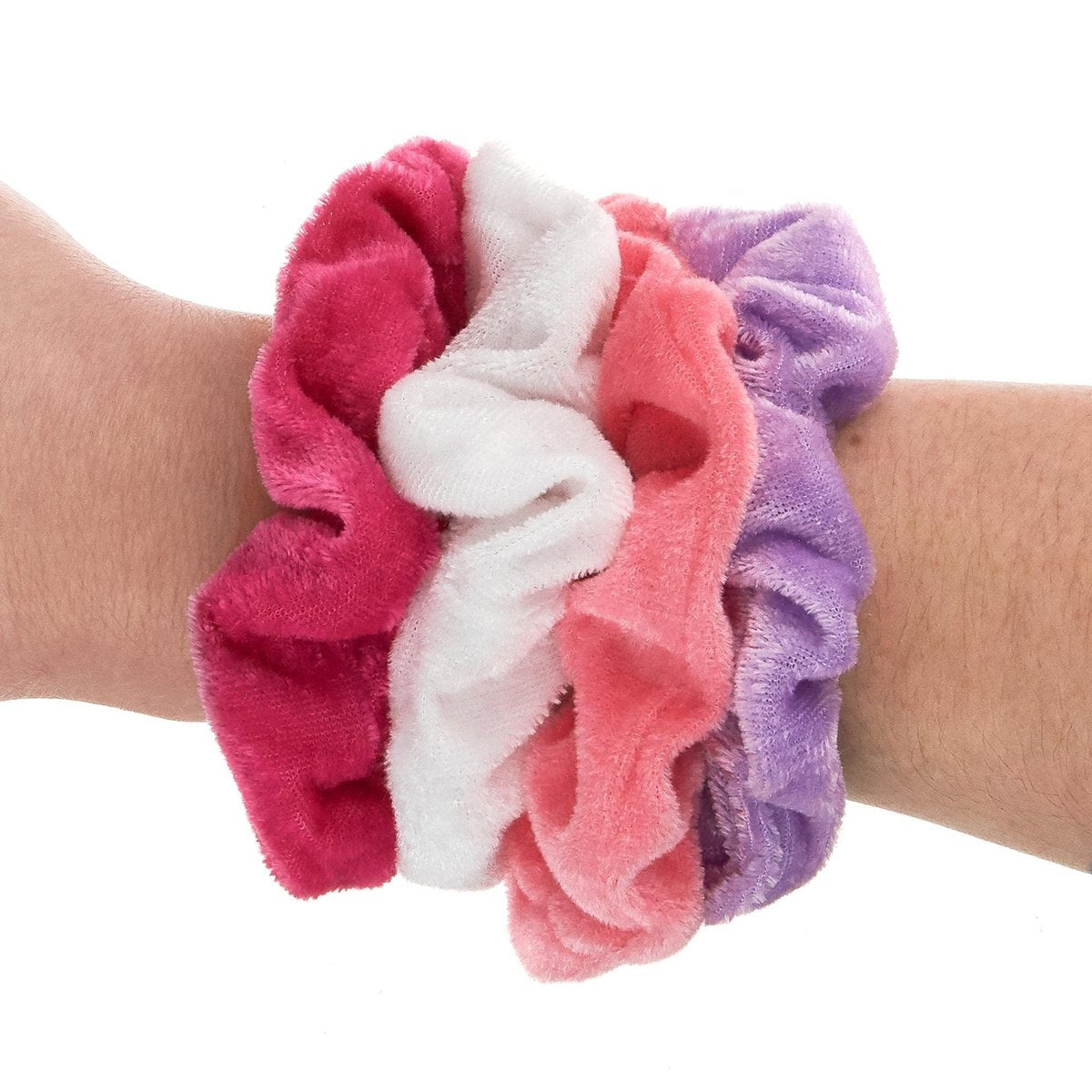 Expressions 50-Piece Scrunchies Set - Comfy, Colorful Hair Ties in Drawstring Bag - Damage-Free Elastics for Women & Girls - görsel 7