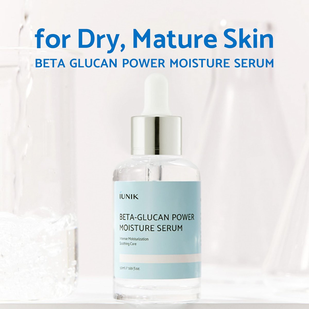 IUNIK Beta Glucan Daily Moisture Cream - 2-Piece Set, Deep Hydration & Skin Barrier Fortifying Moisturizer, Korean Skincare Avelisse