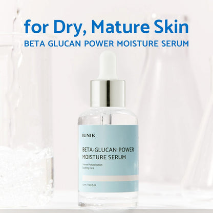IUNIK Beta Glucan Daily Moisture Cream - 2-Piece Set, Deep Hydration & Skin Barrier Fortifying Moisturizer, Korean Skincare Avelisse
