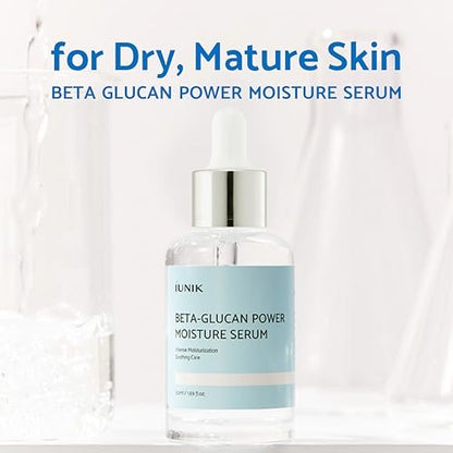 IUNIK Beta Glucan Daily Moisture Cream - 2-Piece Set, Deep Hydration & Skin Barrier Fortifying Moisturizer, Korean Skincare Avelisse