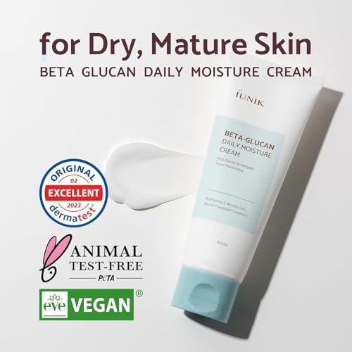 IUNIK Beta Glucan Daily Moisture Cream - 2-Piece Set, Deep Hydration & Skin Barrier Fortifying Moisturizer, Korean Skincare Avelisse