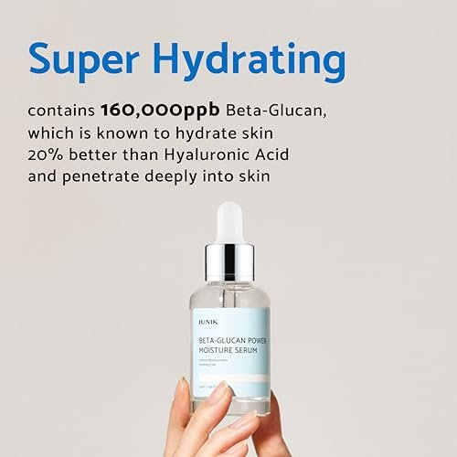 IUNIK Beta Glucan Daily Moisture Cream - 2-Piece Set, Deep Hydration & Skin Barrier Fortifying Moisturizer, Korean Skincare Avelisse