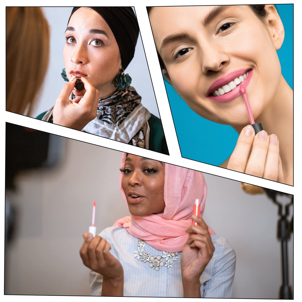 Bercoor 30 Pack Empty Lip Gloss Tubes - 10ml Clear Plastic Refillable Lip Balm Bottles with Rubber Stoppers for DIY Makeup, Cosmetics - Black, Silver, Pink Avelisse