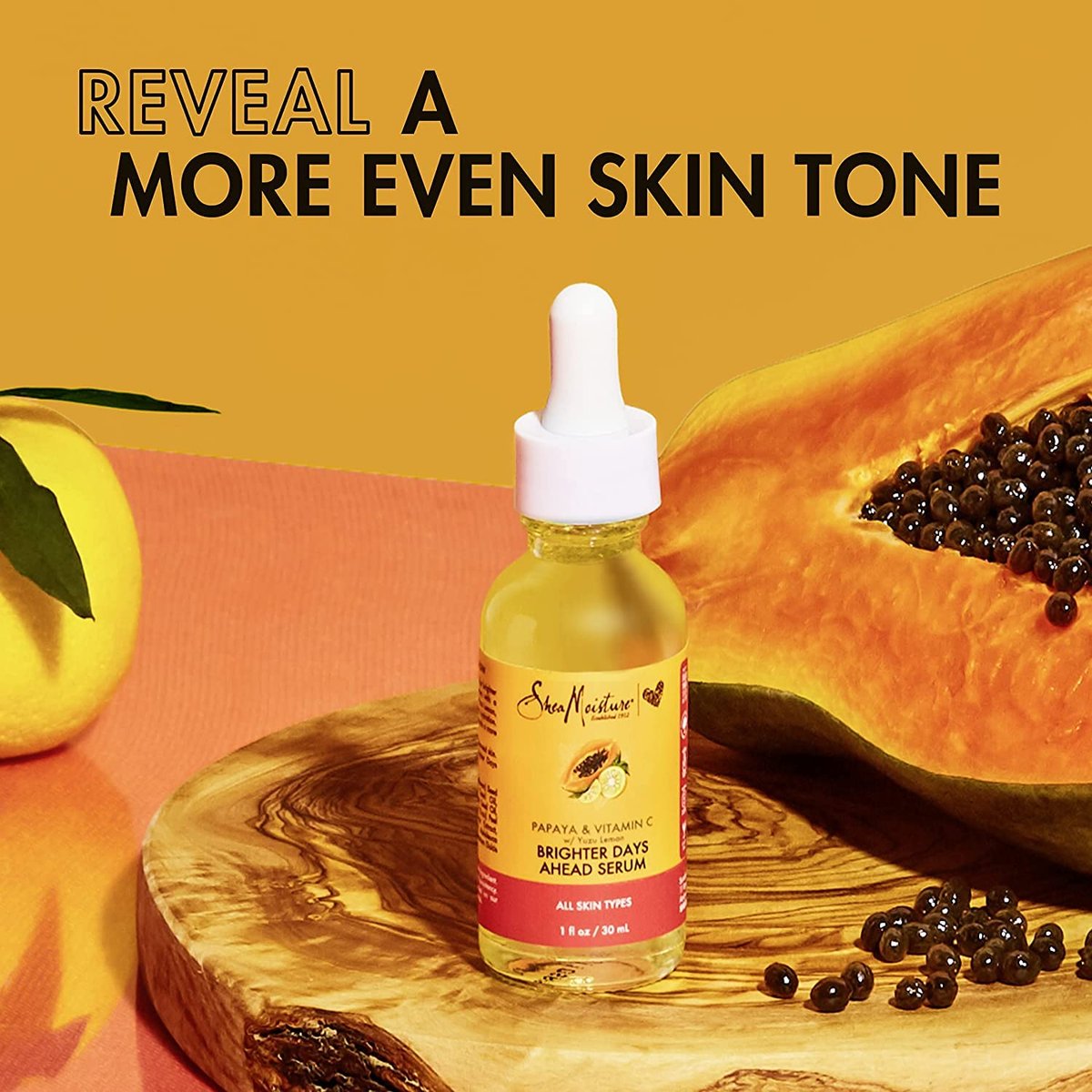 SheaMoisture Papaya & Vitamin C Face Serum – Brighter Days Ahead 2-Pack, 1 oz Each Avelisse
