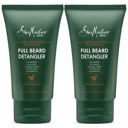 SheaMoisture Men Full Beard Detangler and Conditioner with Maracuja Oil & Shea Butter - Rich Moisturizing Cream to Soften and Detangle, Pack of 2-4 Oz Each Avelisse