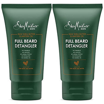 SheaMoisture Men Full Beard Detangler and Conditioner with Maracuja Oil & Shea Butter - Rich Moisturizing Cream to Soften and Detangle, Pack of 2-4 Oz Each Avelisse