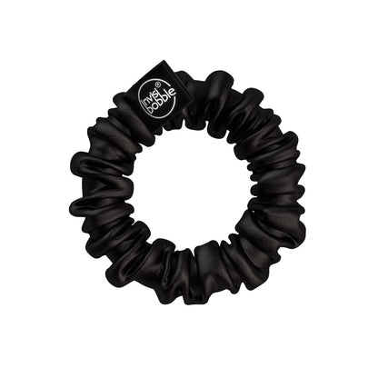 invisibobble Sprunchie Slim Spiral Hair Ring – True Black & True Golden (2 Pack) – Gentle Scrunchie Bracelet for Women & Teens, Strong Grip for Thick Hair Avelisse