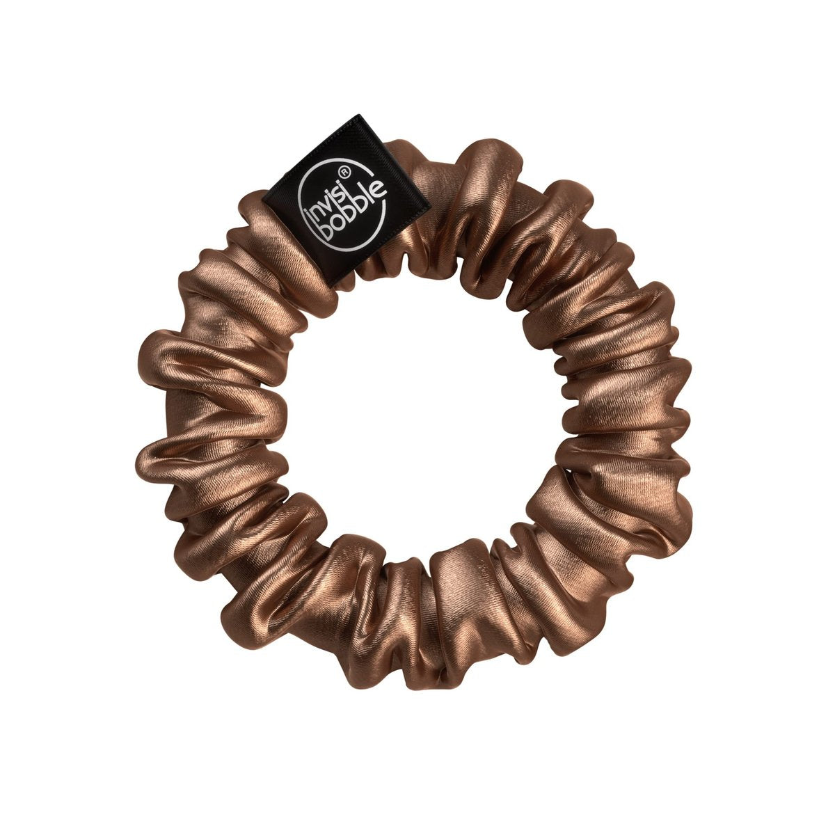 invisibobble Sprunchie Slim Spiral Hair Ring – True Black & True Golden (2 Pack) – Gentle Scrunchie Bracelet for Women & Teens, Strong Grip for Thick Hair Avelisse