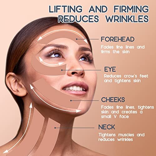 AURUZA 2 Rolls Facial Myofascial Face Lift Tape – Neck & Forehead Anti-Wrinkle Patches for Firming and Tightening Skin (Unisex) - görsel 8