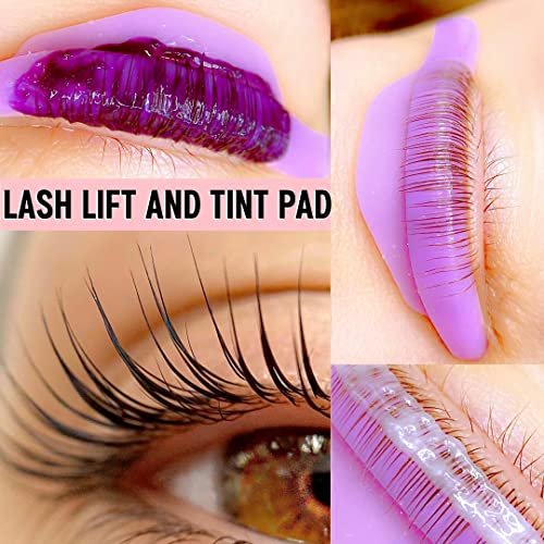 Mega L Curl Lash Lift Pads – No-Glue Silicone Perm Rods for DIY Eyelash Lamination (6-Pack, Purple) - görsel 11