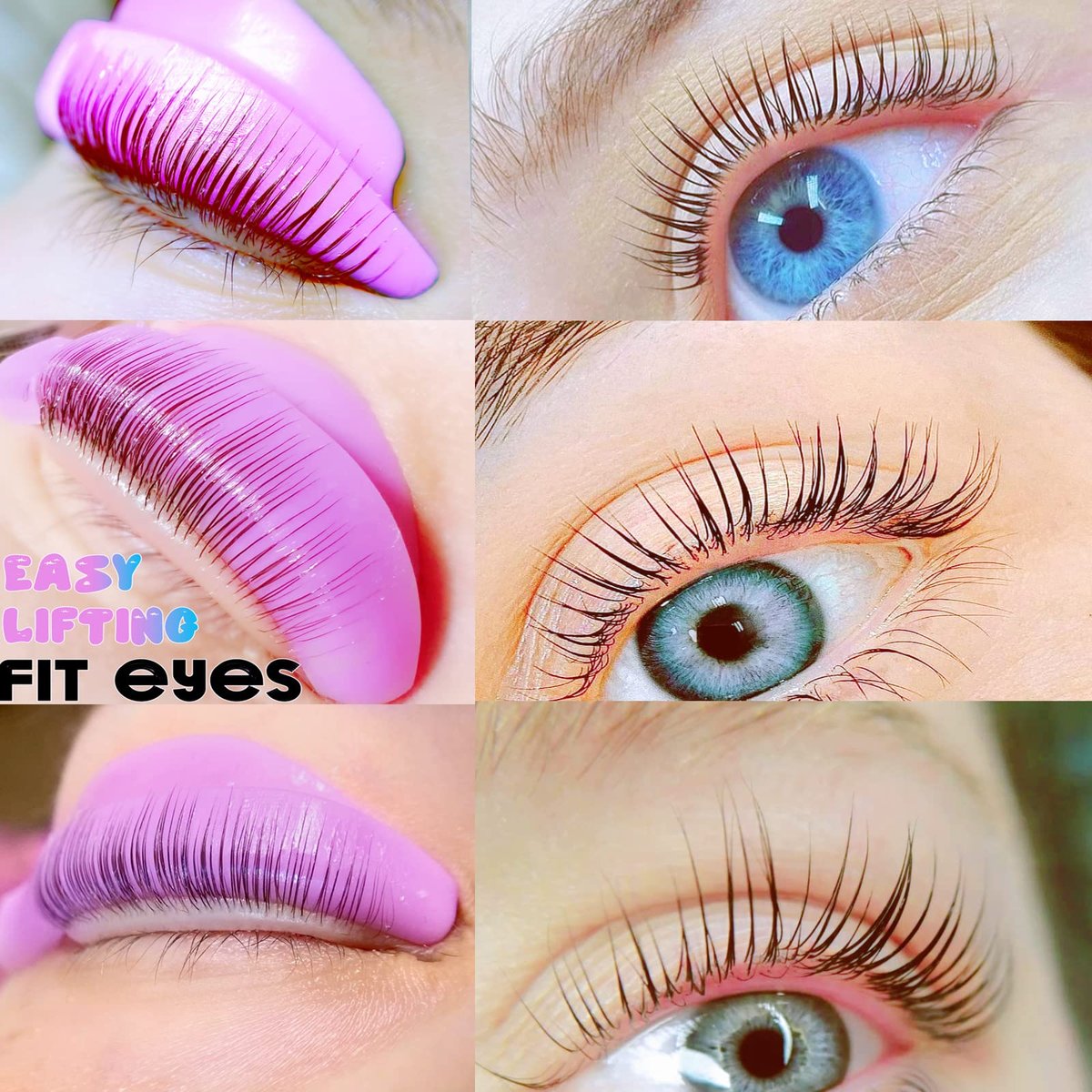 Mega L Curl Lash Lift Pads – No-Glue Silicone Perm Rods for DIY Eyelash Lamination (6-Pack, Purple) - görsel 16