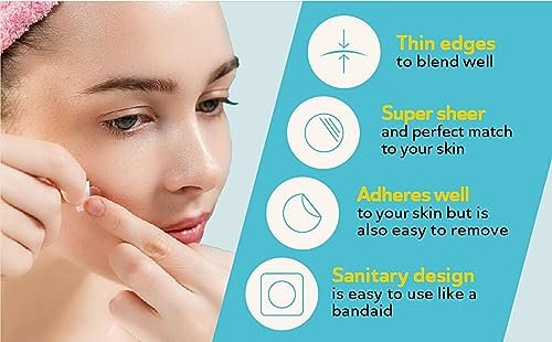 DERMA ANGEL Ultra Invisible Acne Patches for Cystic Acne - 120 Count, 3 Sizes, Hydrocolloid Pimple Patches for Day & Night Use Avelisse