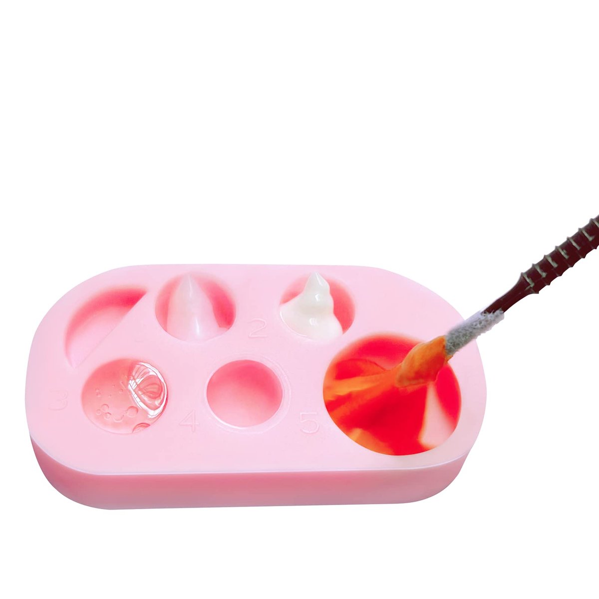 Lash Lift Brow Lamination Palette - DIY Eyelash Perming Tray for Home Salon Use (Mini Pink Black 2-Pack) Avelisse