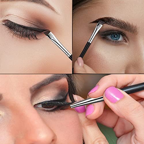 JASSINS Fine Angled Eyeliner Brush Set – Ultra Thin Precision Synthetic Eyeliner Brushes (3 Pcs) - görsel 9