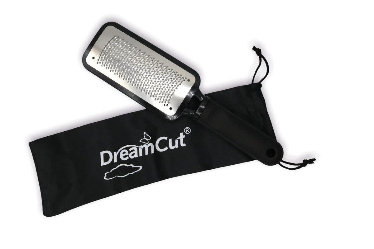 DreamCut Foot File Callus Remover - Surgical Grade Stainless Steel Pedicure Rasp for Wet or Dry Feet, Professional Foot Care Tool to Remove Hard Skin, Black, 1 Count - görsel 1