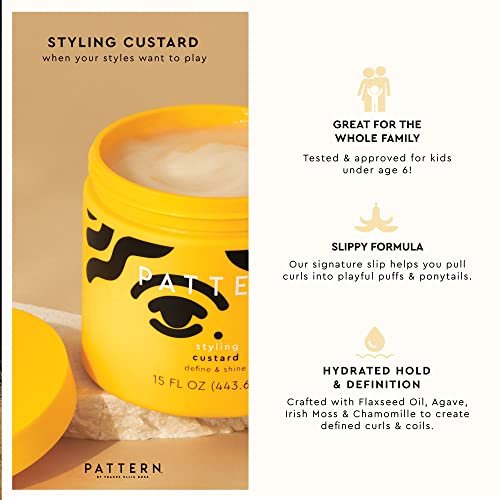 PATTERN Beauty by Tracee Ellis Ross Styling Custard - 15 Fl Oz - Best for Curlies, Coilies and Tight-Textured Hair (3a-4c) Avelisse