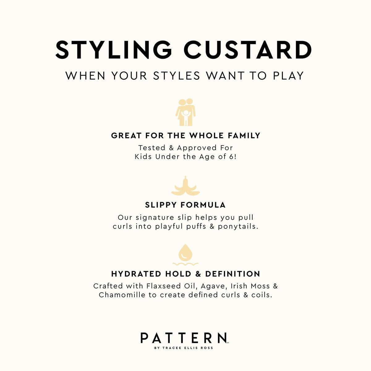 PATTERN Beauty by Tracee Ellis Ross Styling Custard - 15 Fl Oz - Best for Curlies, Coilies and Tight-Textured Hair (3a-4c) Avelisse