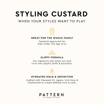 PATTERN Beauty by Tracee Ellis Ross Styling Custard - 15 Fl Oz - Best for Curlies, Coilies and Tight-Textured Hair (3a-4c) Avelisse