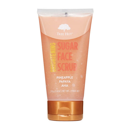 Tree Hut Pineapple & Papaya Brightening Face Scrub - Deep Cleansing Exfoliator for Radiant Skin, 7.4 oz