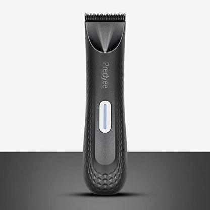 Predyee Ball Trimmer for Men – Manscaping Body Hair Trimmer, Pubic Hair & Groin Groomer, Waterproof, LED Light, USB-C Rechargeable, No Nicks Avelisse