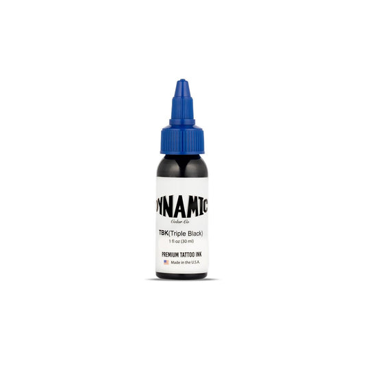 Dynamic Color Co Triple Black Ink Bottle 1oz – Professional Tattoo Ink