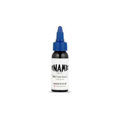 Dynamic Color Co Triple Black Ink Bottle 1oz – Professional Tattoo Ink