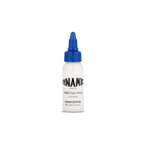 Dynamic Color Co Triple White Tattoo Ink – 1oz Bottle for Crisp White Lines & Highlights - görsel 2