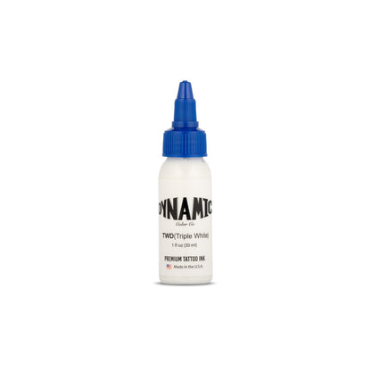 Dynamic Color Co Triple White Tattoo Ink – 1oz Bottle for Crisp White Lines & Highlights