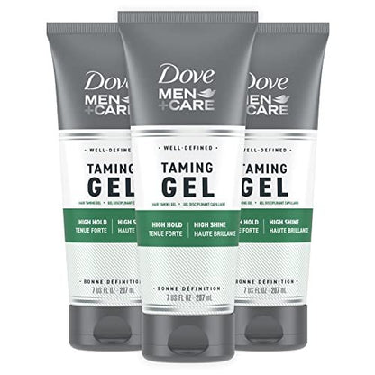 DOVE MEN + CARE Styling Gel 3 Count – Strong Hold Hair Gel for Thicker, Healthier Looking Hair, 7 oz Each Avelisse