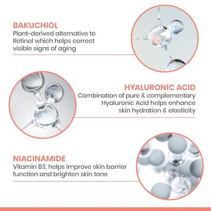 Avène RetrinAL Advanced Correcting Serum - Firming, Plumping, and Renewing Serum with Hyaluronic Acid, Niacinamide, and Bakuchiol, 1 Fl Oz Avelisse