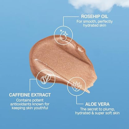 Bali Body Body Highlighter – Shimmering Luminizer with Hydrating Light-Reflecting Technology for All Skin Types (100 ml)