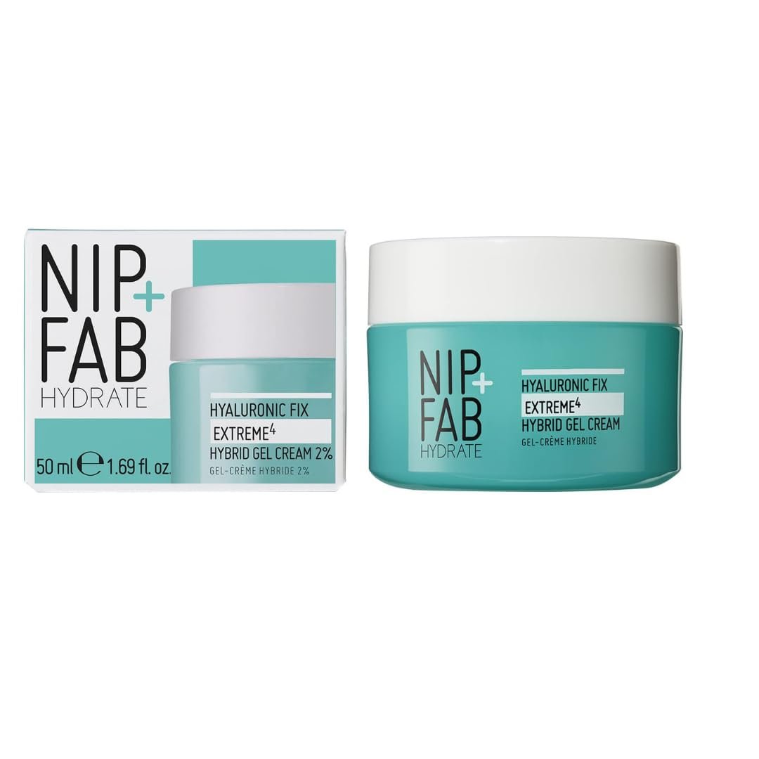 Nip + Fab 2% Hyaluronic Acid Gel Cream – Anti-Aging Hydrating Face Moisturizer for Fine Lines & Wrinkles, Skin-Plumping, 50ml - görsel 3