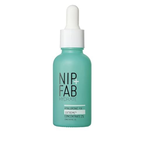 Nip + Fab Hyaluronic Fix Extreme 4 2% Concentrate - Daily Hydrating Face Serum for Dewy, Plumped Skin (30ml) Avelisse