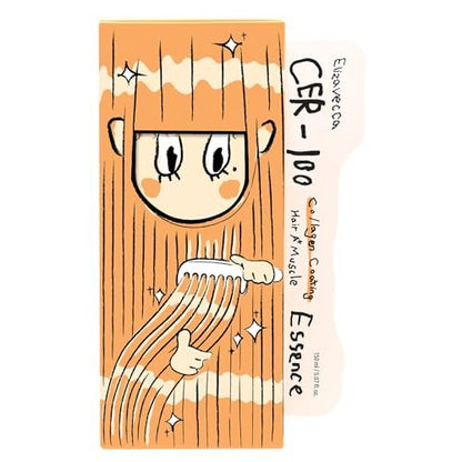 Elizavecca CER-100 Collagen Coating Hair Muscle Essence - Leave-In Treatment Oil for Dry & Natural Hair, 150ml | K-Beauty Avelisse