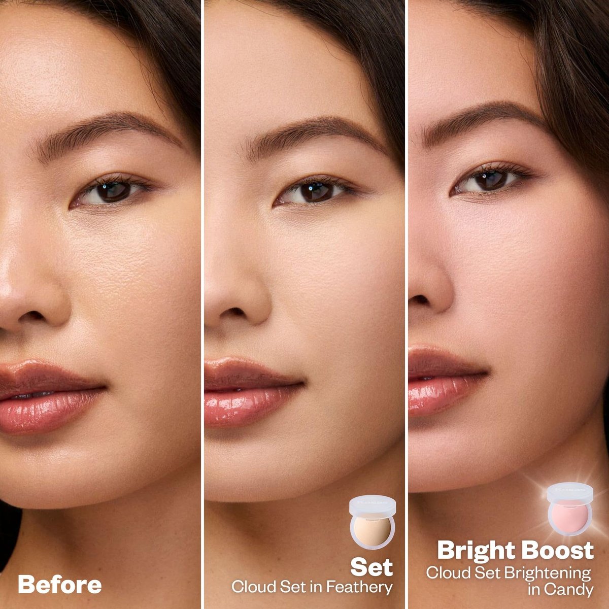 Kosas Cloud Set Baked Setting Powder - Feathery Sheer Light Medium - Shine Control & Soft Natural Finish Avelisse