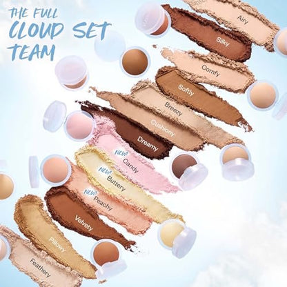 Kosas Cloud Set Baked Setting Powder - Feathery Sheer Light Medium - Shine Control & Soft Natural Finish Avelisse