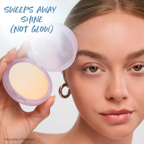 Kosas Cloud Set Baked Setting Powder - Feathery Sheer Light Medium - Shine Control & Soft Natural Finish Avelisse