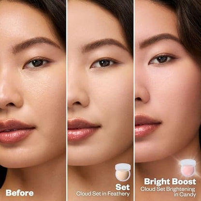 Kosas Cloud Set Baked Setting Powder - Feathery Sheer Light Medium - Shine Control & Soft Natural Finish Avelisse