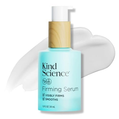 Kind Science Firming Serum – Anti-Aging Face Treatment with Bakuchiol & Peptides, Lightweight & Fragrance-Free for Sensitive Skin, 1 fl oz Avelisse