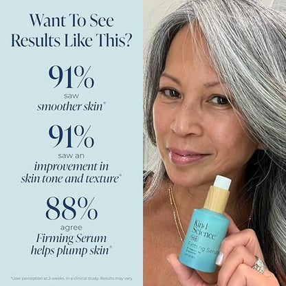 Kind Science Firming Serum – Anti-Aging Face Treatment with Bakuchiol & Peptides, Lightweight & Fragrance-Free for Sensitive Skin, 1 fl oz Avelisse