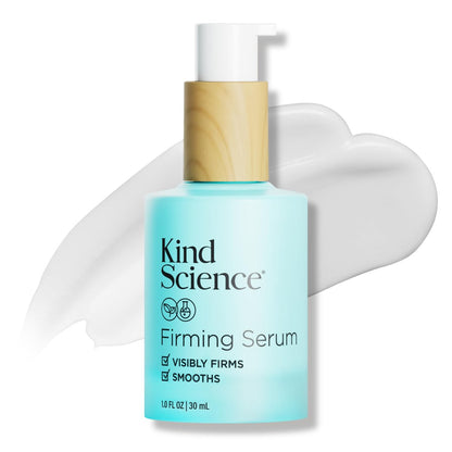 Kind Science Firming Serum – Anti-Aging Face Treatment with Bakuchiol & Peptides, Lightweight & Fragrance-Free for Sensitive Skin, 1 fl oz Avelisse