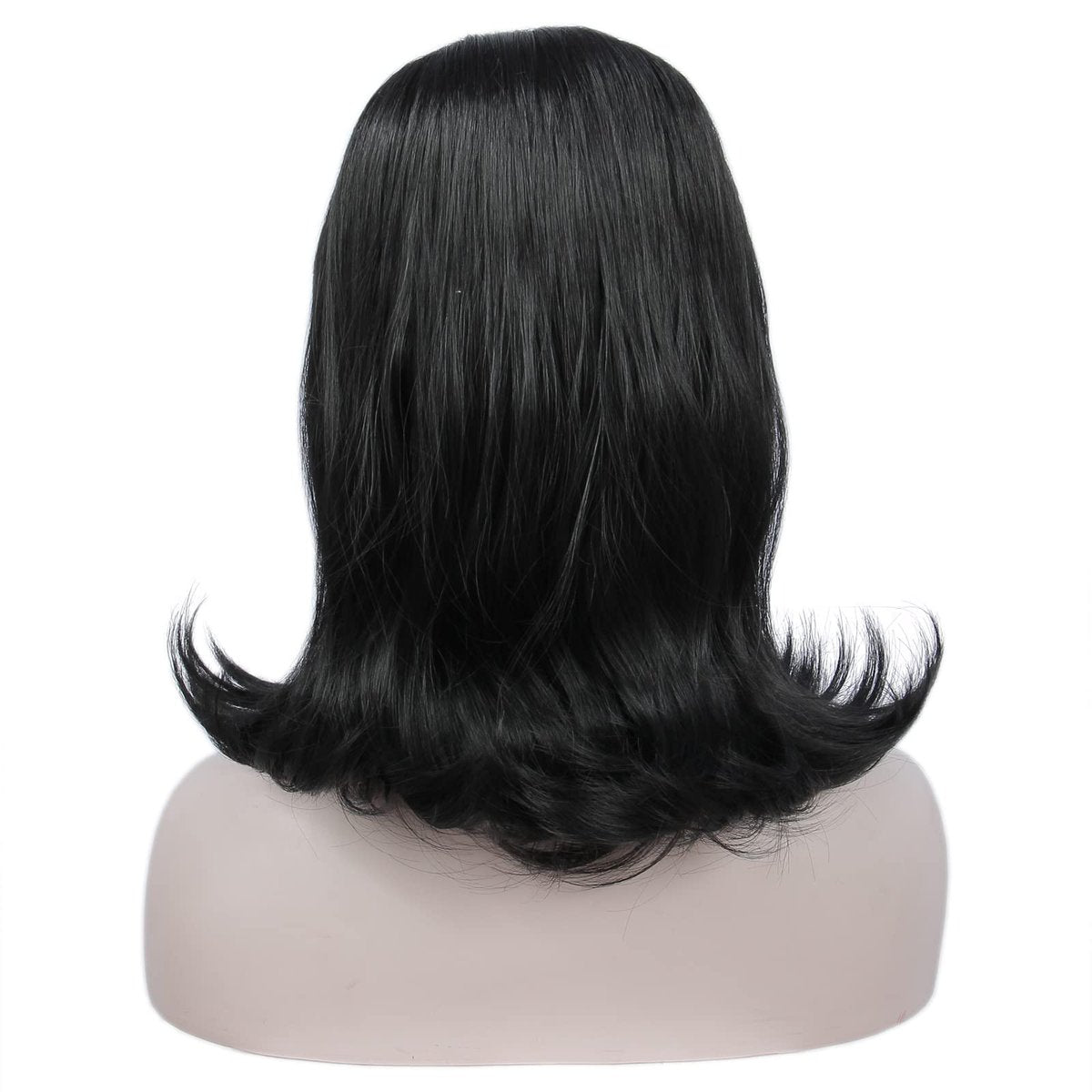 Linfairy Retro Short Black Wig – Big Bouffant Beehive Style for 50s & 80s Costumes - görsel 7