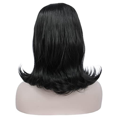 Linfairy Retro Short Black Wig – Big Bouffant Beehive Style for 50s & 80s Costumes - görsel 8