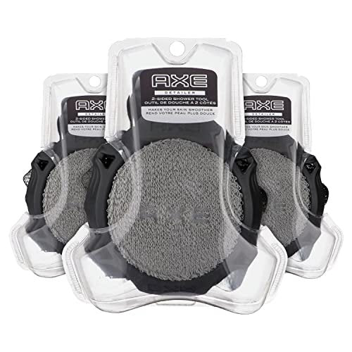 AXE Modern Shower Tool Skin Cleanser for Smoother Skin - Exfoliates and Gently Cleanses, Black, 3 Count - görsel 2