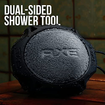 AXE Modern Shower Tool Skin Cleanser for Smoother Skin - Exfoliates and Gently Cleanses, Black, 3 Count